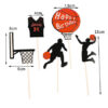 Basketball happy birthday cake topper2