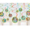 CoComelon Hanging Spiral Decorations Cocomelon spiral ceiling decorations 12 pieces value pack, Auckland NZ