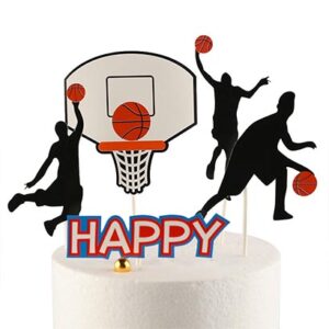 Happy Basketball birthday cake topper acrylic reusable, Auckland NZ