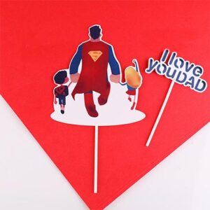 I Love You Dad acrylic cake topper set 2 pieces, Auckland NZ