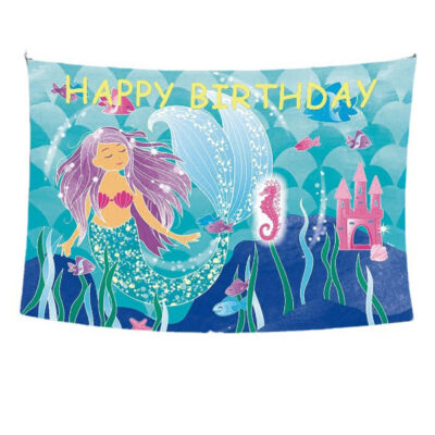 Mermail wall back drop banner