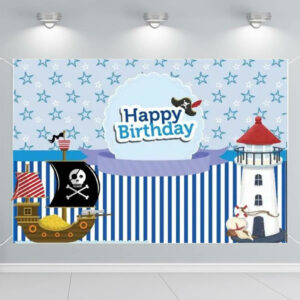 Pirate Lighthouse Wall Backdrop
