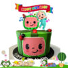 Cocomelon Happy Birthday cake topper acrylic 15x13cm, Auckland NZ