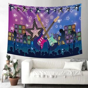 TikTok guitar party wall backdrop banner PWB40 150x90cm premium fabric, Auckland NZ