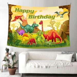 Dinosaur party scene setter wall backdrop PWB33 premium fabric, Auckland NZ