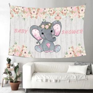 Baby Shower party wall backdrop banner 90x150cm premium fabric, Auckland NZ