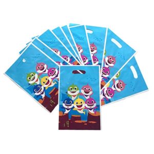 Baby Shark birthday party blue loot bags pack of 10, Auckland NZ