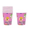 Baby Shark party Pink paper cups Baby Shark birthday party pink paper cups pack of 10, Auckland NZ