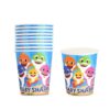 Baby Shark birthday party blue paper cups pack of 10, Auckland NZ