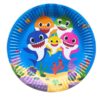 Baby Shark birthday party blue paper plates 9 inch pack of 10, Auckland NZ