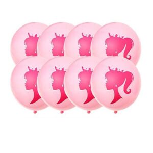 Barbie party light pink latex balloon package 8 pieces 12 inch, Auckland NZ