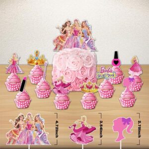 Barbie party cake topper set 11 pieces, birthday cake decoration Auckland NZ