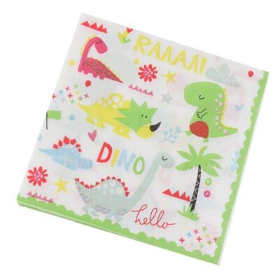 Dinosaur birthday party lunch napkins 20 pieces, Auckland NZ