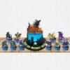 Godzilla party theme caketopper Godzilla party theme cake toppers 11 pieces, Auckland NZ
