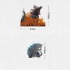Godzilla party theme caketopper2