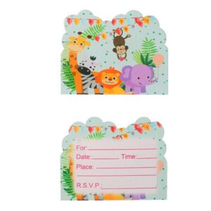 Jungle safari birthday party invitation cards, Auckland NZ