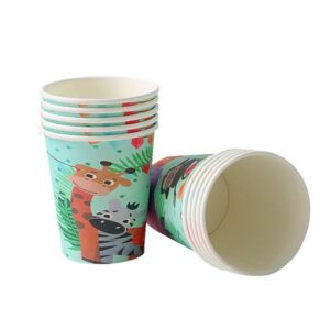 Jungle safari birthday party paper cups 10 pieces, Auckland NZ