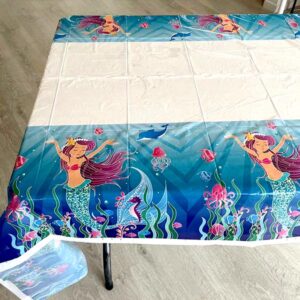 Mermaid birthday party tablecover, Auckland NZ