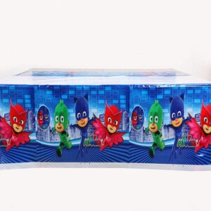 PJ Masks theme birthday party tablecover, Auckland NZ