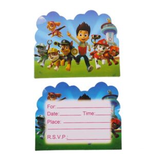 PAW Patrol birthday party invitation cards, Auckland NZ