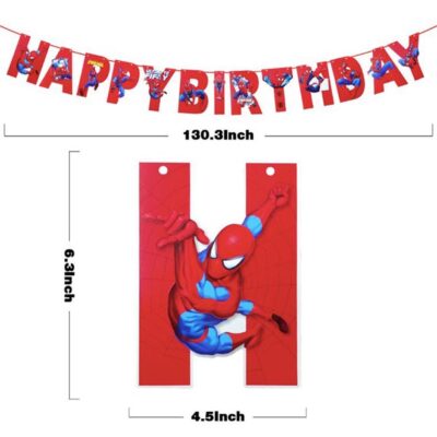 SPIDERMAN BIRTHDAY PARTY banner