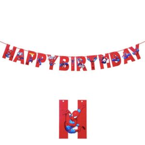 Spiderman birthday theme Happy Birthday banner, Auckland NZ