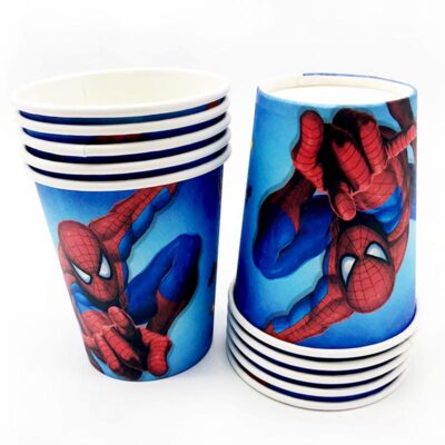 Spiderman birthday party paper cups 8.5x7.5cm 10 pieces, Auckland NZ