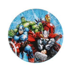 Superhero birthday party paper plates 7 inch 18cm 10 pieces, Auckland NZ