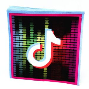TikTok birthday party lunch napkins 33x33cm 20 pieces, Auckland NZ