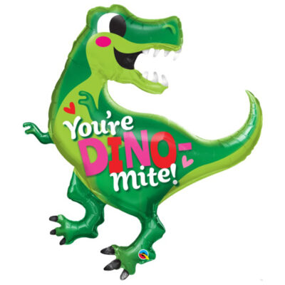 You're Dino-Mite Shape Foil balloon You're Dino-mite giant foil balloon 107cm helium or air fill, Auckland NZ