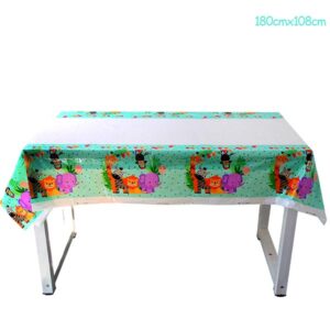 Jungle safari birthday party tablecover, Auckland NZ