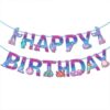 mermaid party birthday banner Mermaid party Happy Birthday banner BWB-062 15 cards 3m ribbon, Auckland NZ