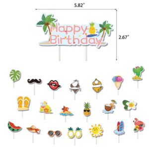 Hawaiian Cake toppers