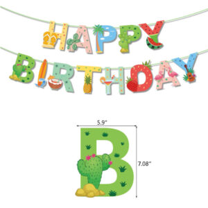 Hawaiian Happy Birthday Banner