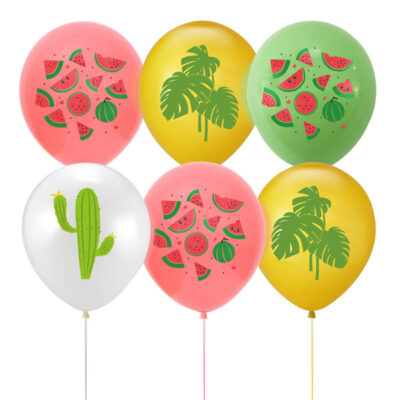 Hawaiian party balloons