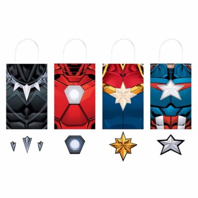 Marvel Avengers Powers Unite create-your-own paper kraft bags, Auckland NZ