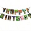 Minecraft Birthday Garland Game Theme Party Banner