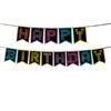 Neon Happy Birthday Banner