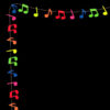 Neon Party backdrop Music Notes Neon Party backdrop Music Notes