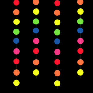 Neon party backdrop Round Circle