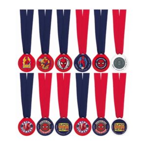 Spider-Man Webbed Wonder award medals 12 pieces, Auckland NZ