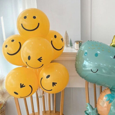 Smiling Face Print Balloon Smiling Face Print Balloon
