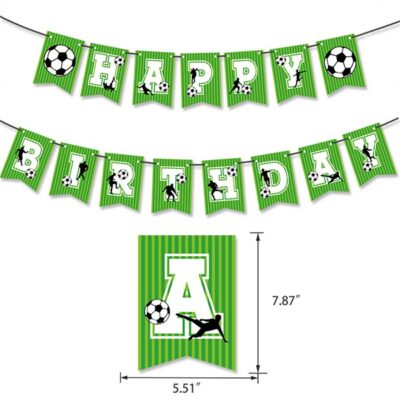 Soccer party birthday banner2