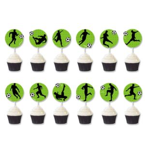 Soccer party theme cake toppers 12 pieces, Auckland NZ
