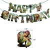 dinosaur party happy birthday banners