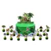 Dinosaur party cake toppers 16 pieces 6x10cm, Auckland NZ