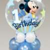 Mickey Mouse 1st birthday bubble balloo