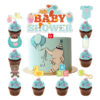 Baby shower cake topper set 9 pieces 1 large 8 small, Auckland NZ