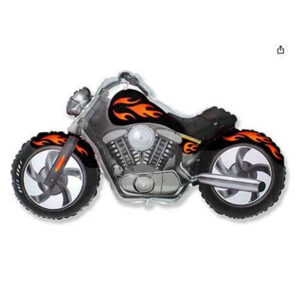 Black Motobike Foil Balloon 155cm