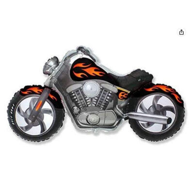 Black Motobike Foil Balloon 155cm
